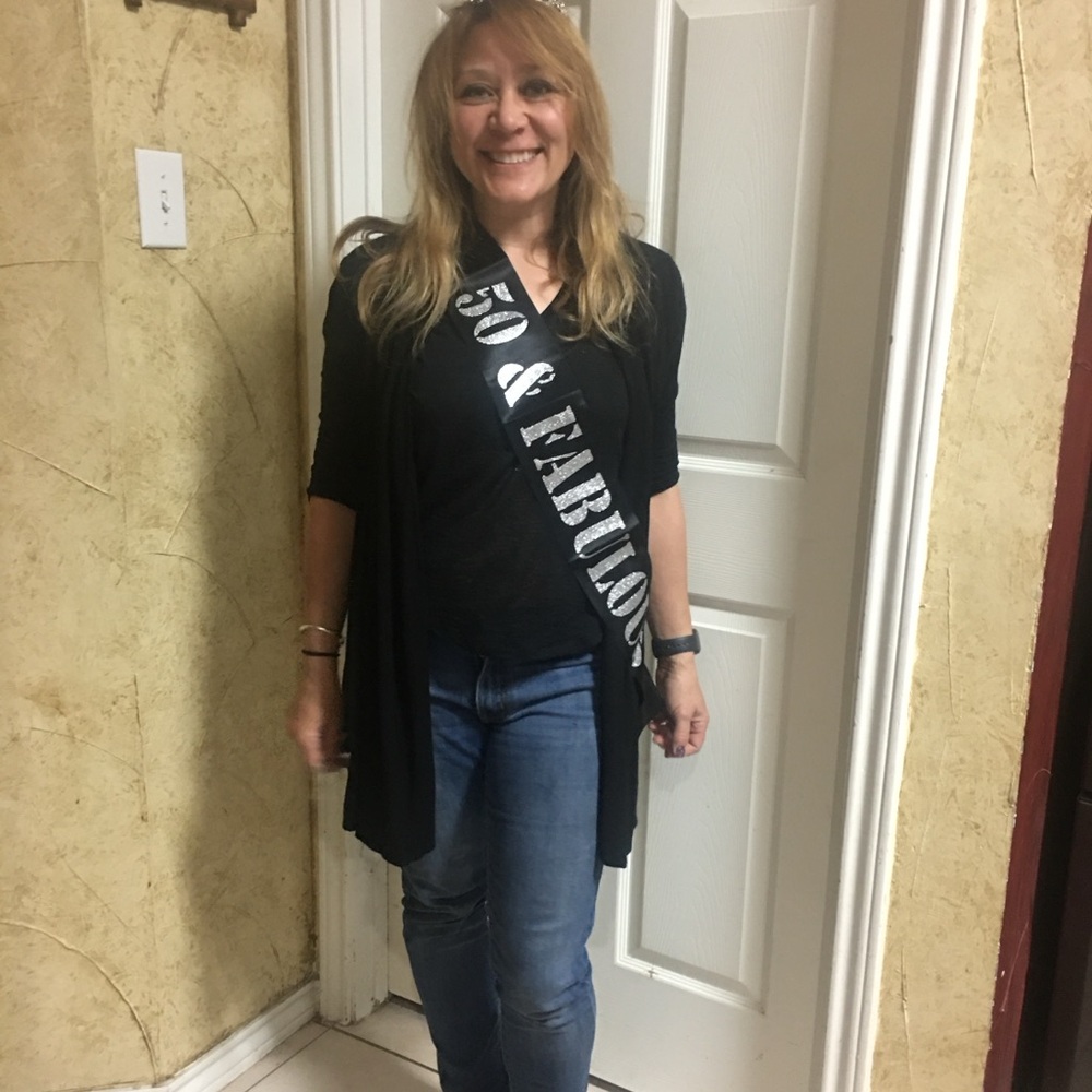 “50 & Fabulous” Sash